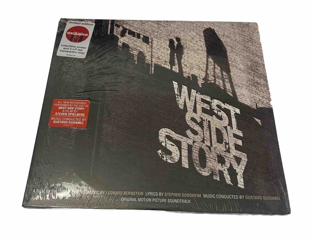West Side Story Soundtrack Red Vinyl 2 LP w/Poster Sealed Target Ltd Ed NEW READ